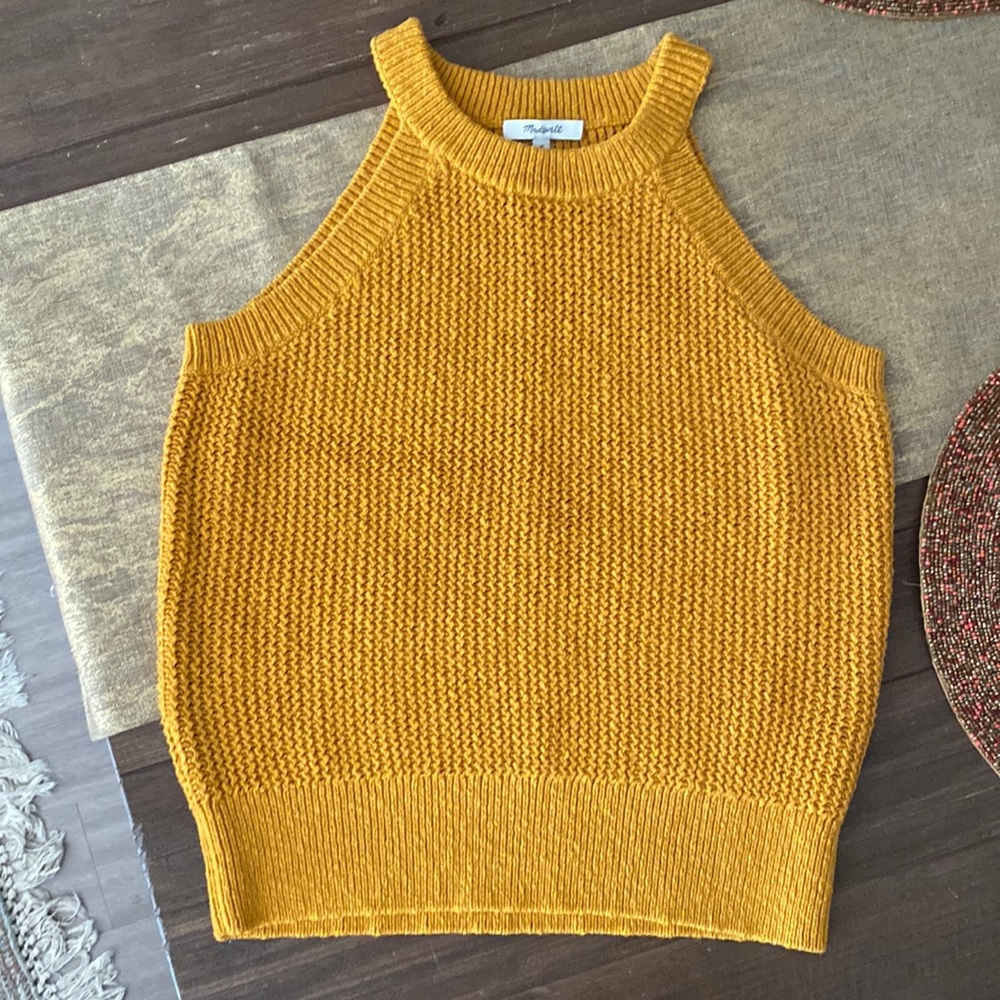 Madewell Cotton Sleeveless Sweater NWT size M